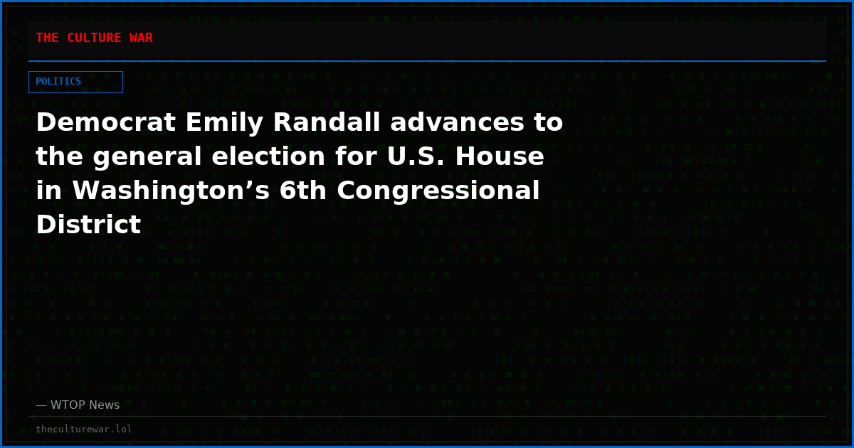 Democrat Emily Randall advances to the general election for U.S. House in Washington’s 6th Congressional District