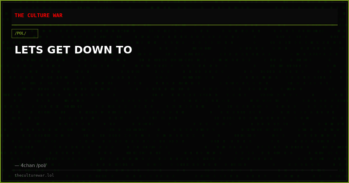 LETS GET DOWN TO