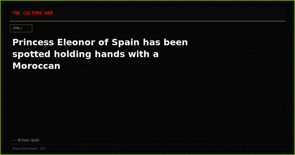 Princess Eleonor of Spain has been spotted holding hands with a Moroccan