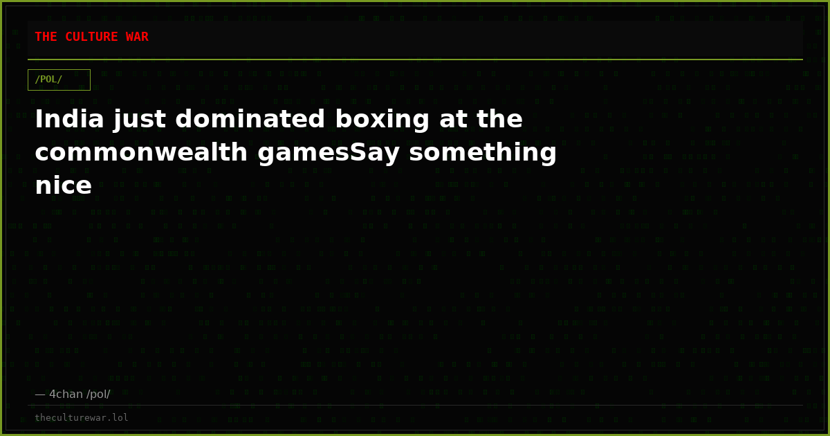 India just dominated boxing at the commonwealth gamesSay something nice