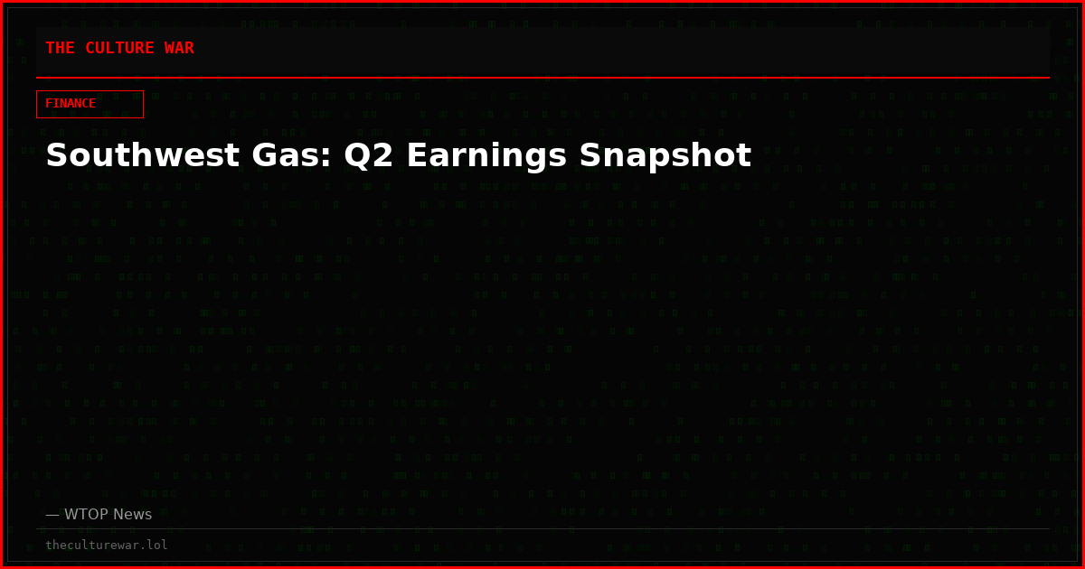 Southwest Gas: Q2 Earnings Snapshot