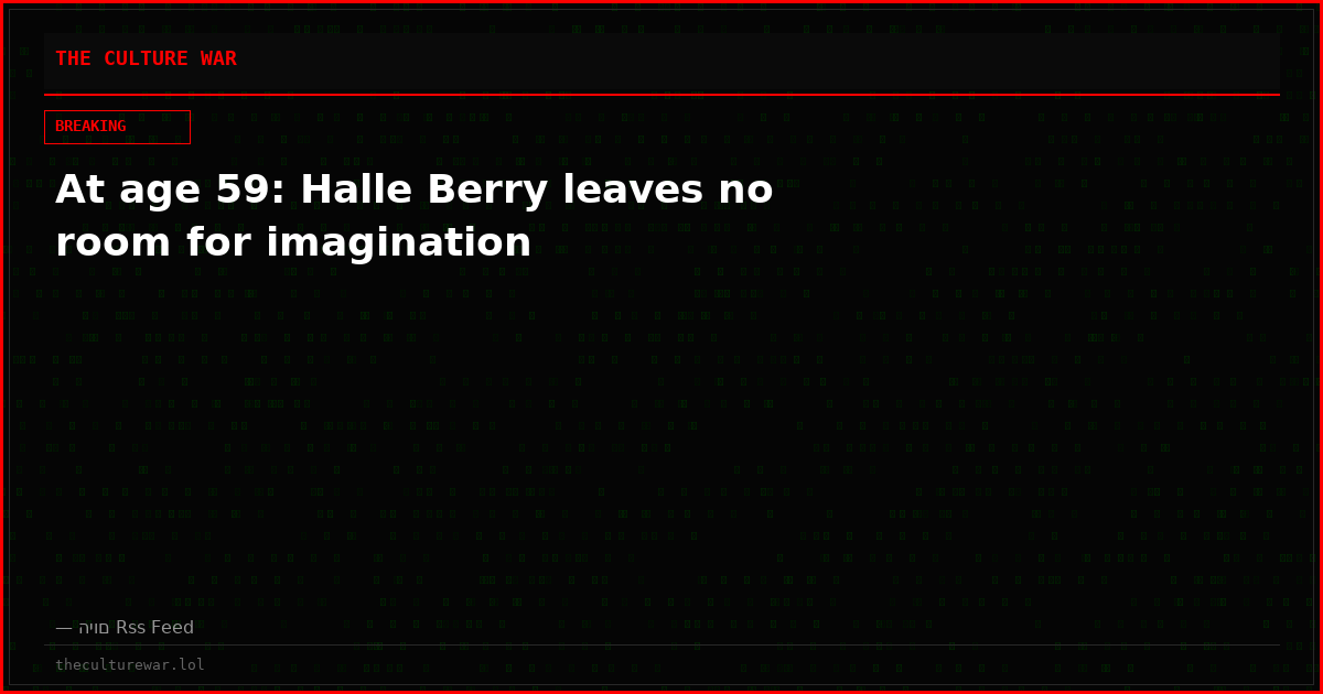 At age 59: Halle Berry leaves no room for imagination