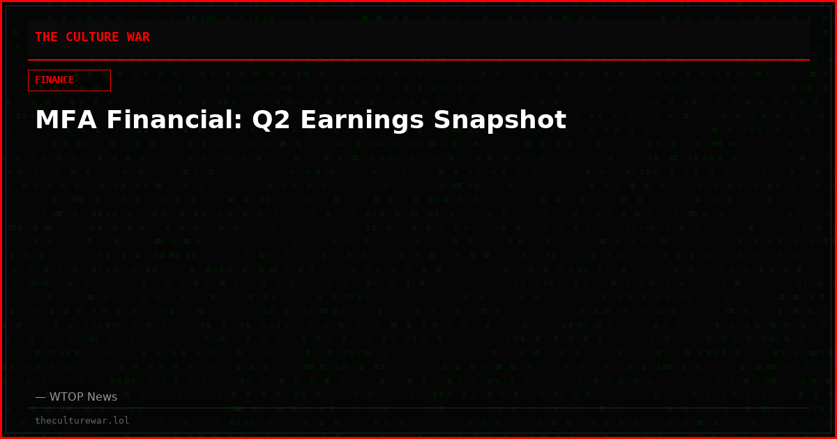 MFA Financial: Q2 Earnings Snapshot