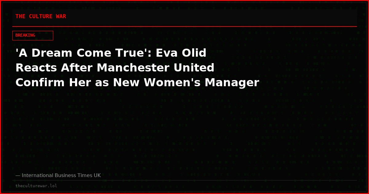 'A Dream Come True': Eva Olid Reacts After Manchester United Confirm Her as New Women's Manager