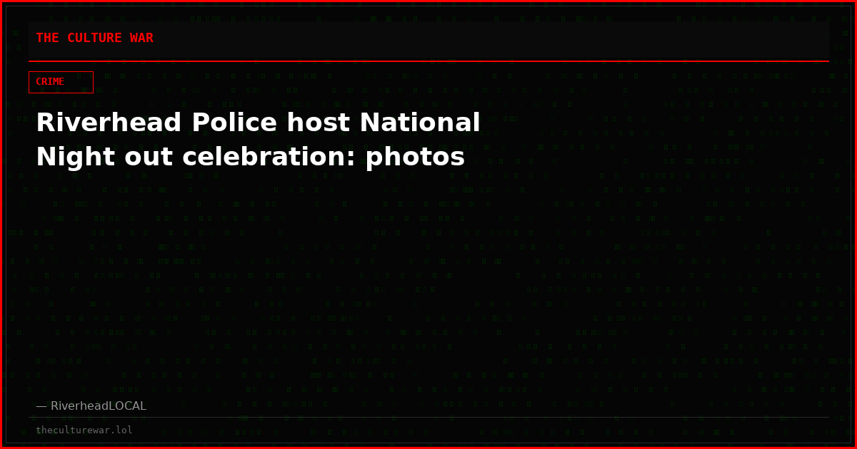 Riverhead Police host National Night out celebration: photos