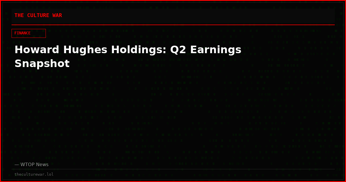 Howard Hughes Holdings: Q2 Earnings Snapshot