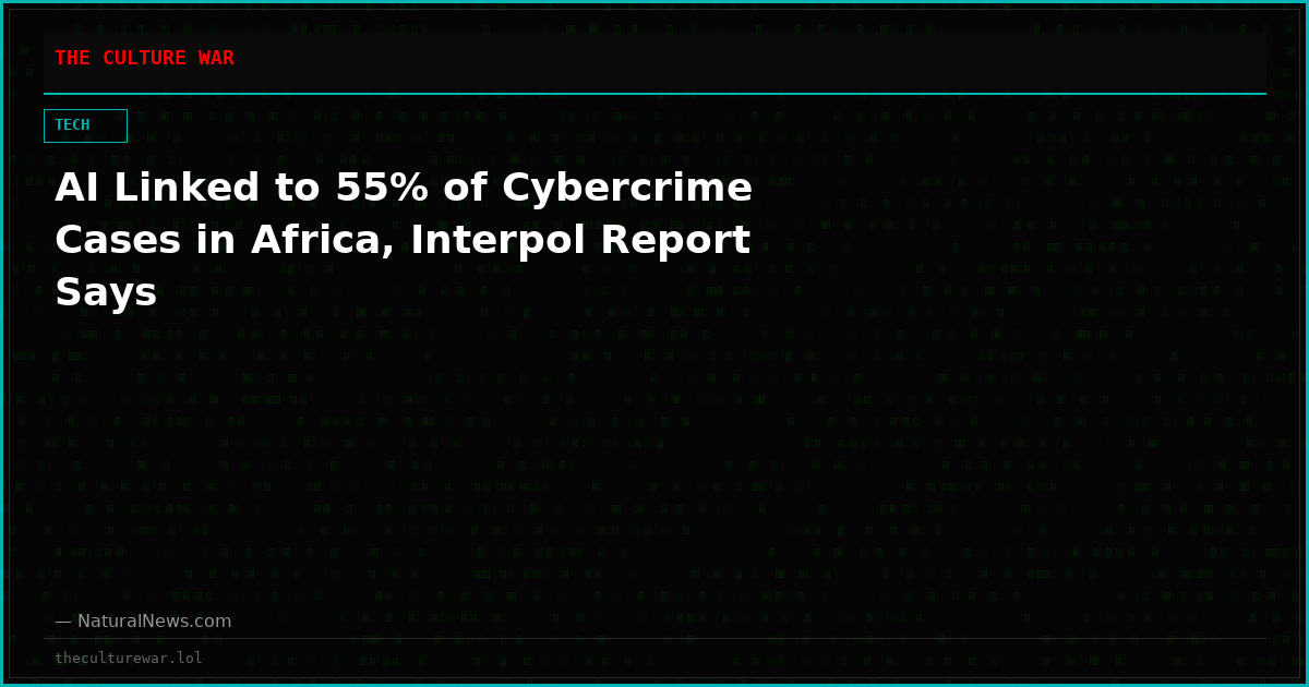 AI Linked to 55% of Cybercrime Cases in Africa, Interpol Report Says