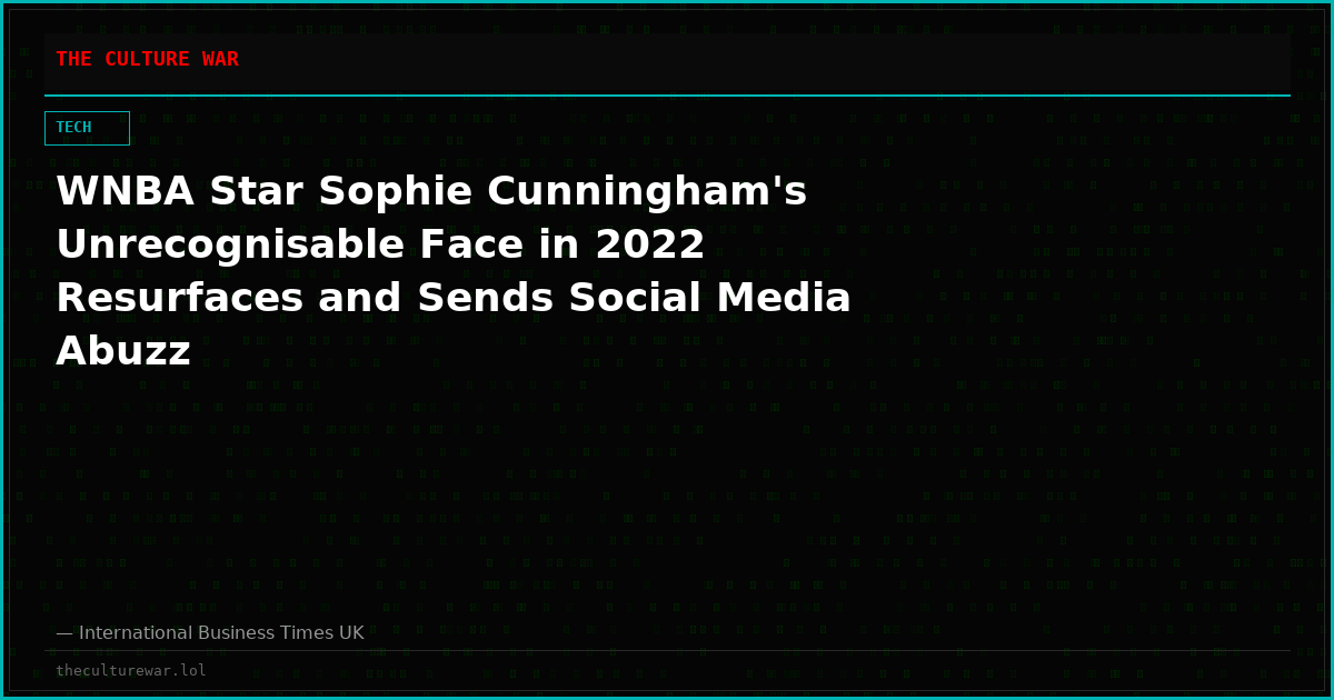 WNBA Star Sophie Cunningham's Unrecognisable Face in 2022 Resurfaces and Sends Social Media Abuzz