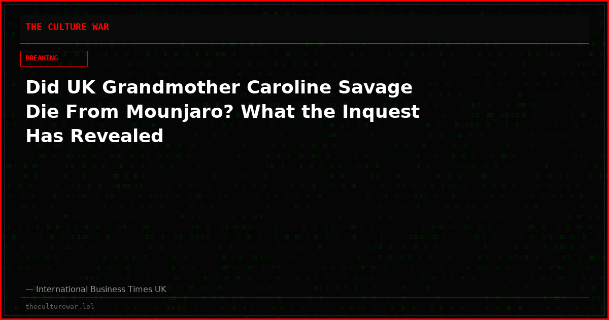 Did UK Grandmother Caroline Savage Die From Mounjaro? What the Inquest Has Revealed
