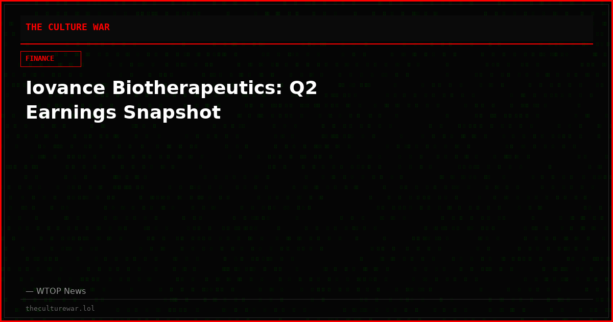 Iovance Biotherapeutics: Q2 Earnings Snapshot