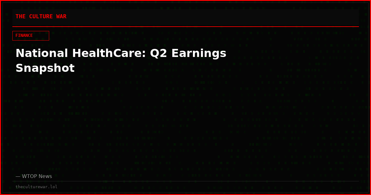 National HealthCare: Q2 Earnings Snapshot