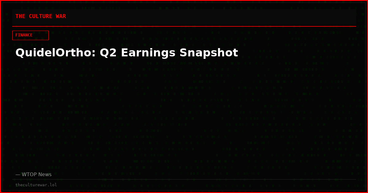QuidelOrtho: Q2 Earnings Snapshot