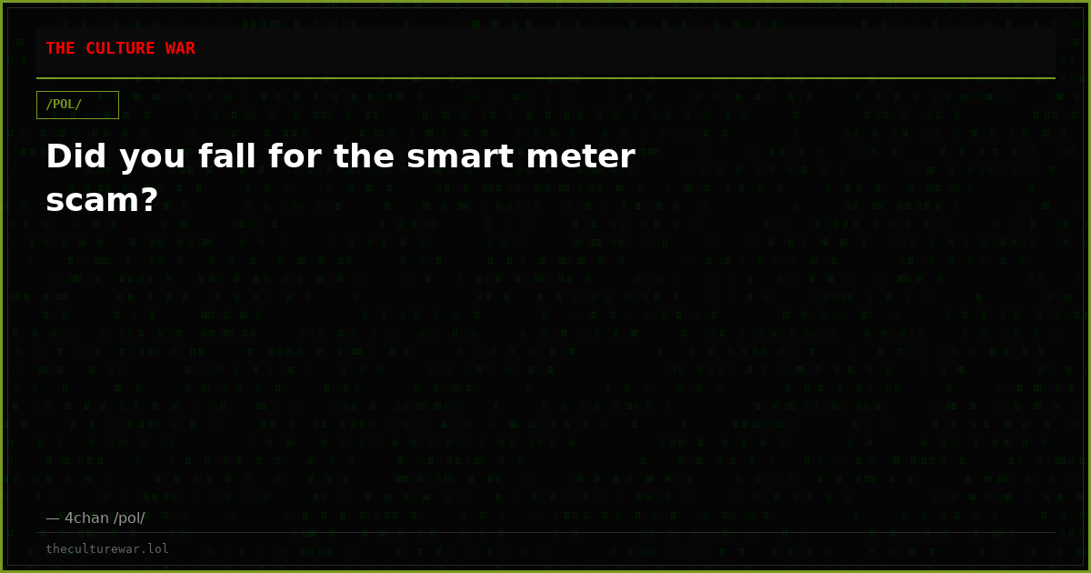 Did you fall for the smart meter scam?