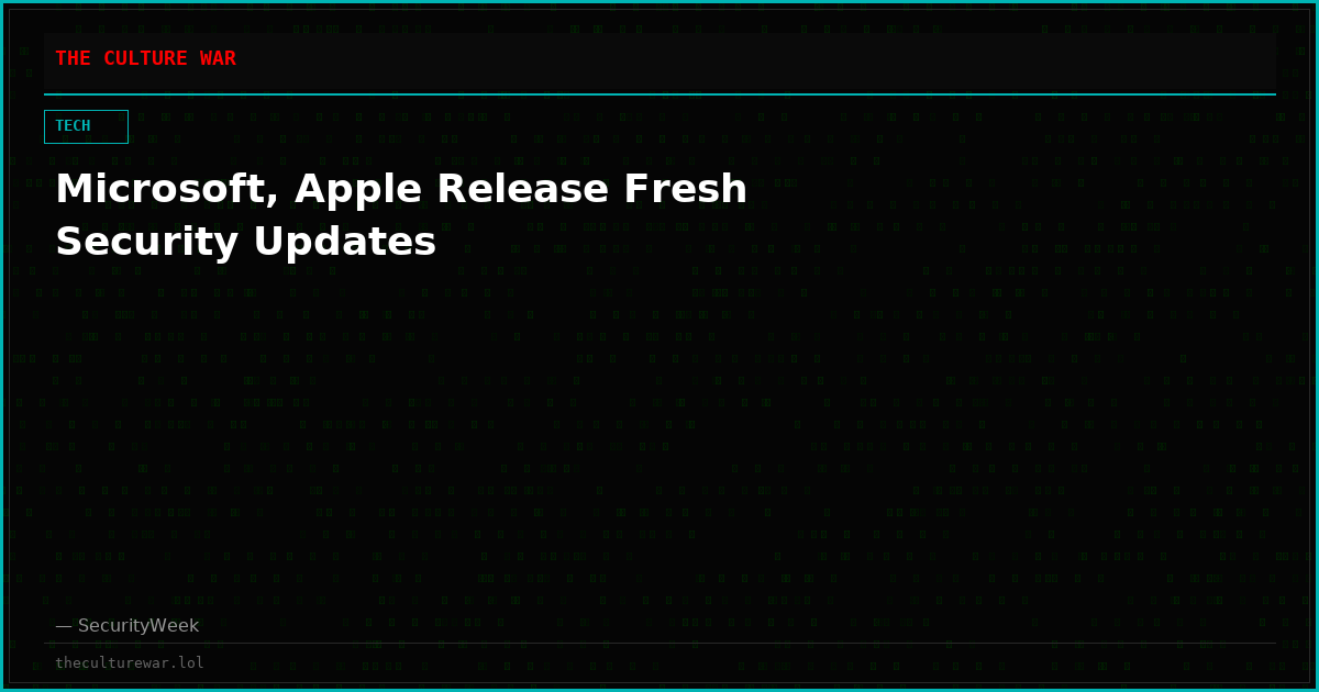 Microsoft, Apple Release Fresh Security Updates