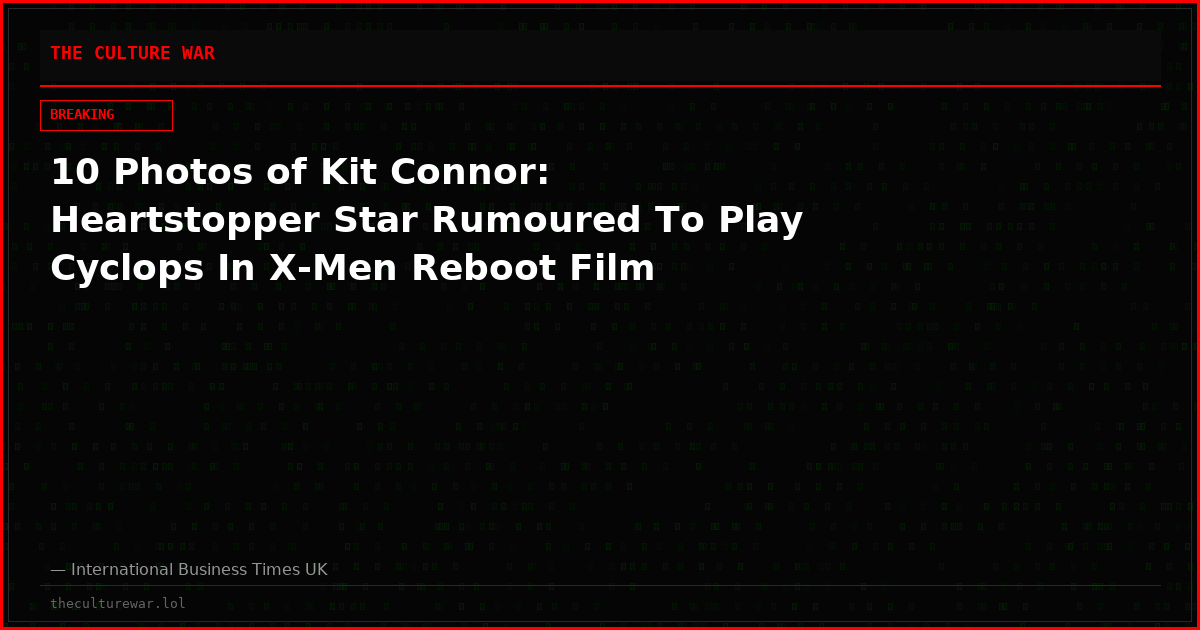 10 Photos of Kit Connor: Heartstopper Star Rumoured To Play Cyclops In X-Men Reboot Film