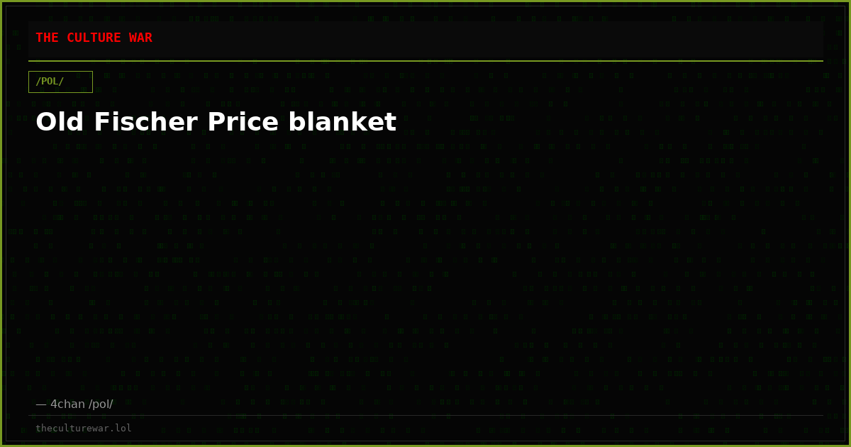 Old Fischer Price blanket
