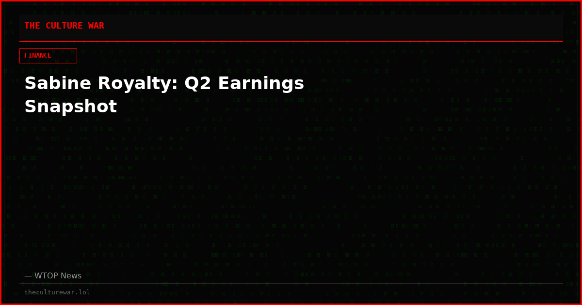 Sabine Royalty: Q2 Earnings Snapshot