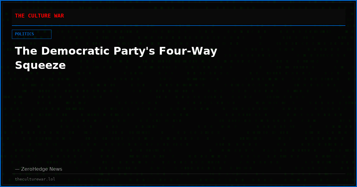The Democratic Party's Four-Way Squeeze