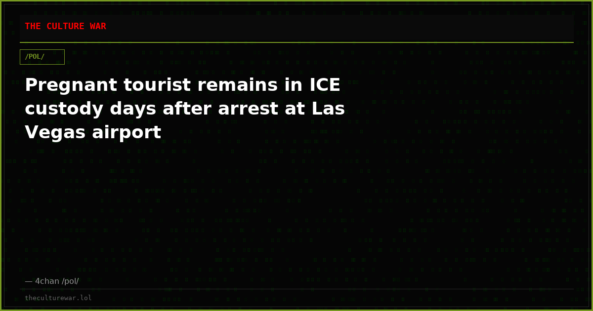 Pregnant tourist remains in ICE custody days after arrest at Las Vegas airport