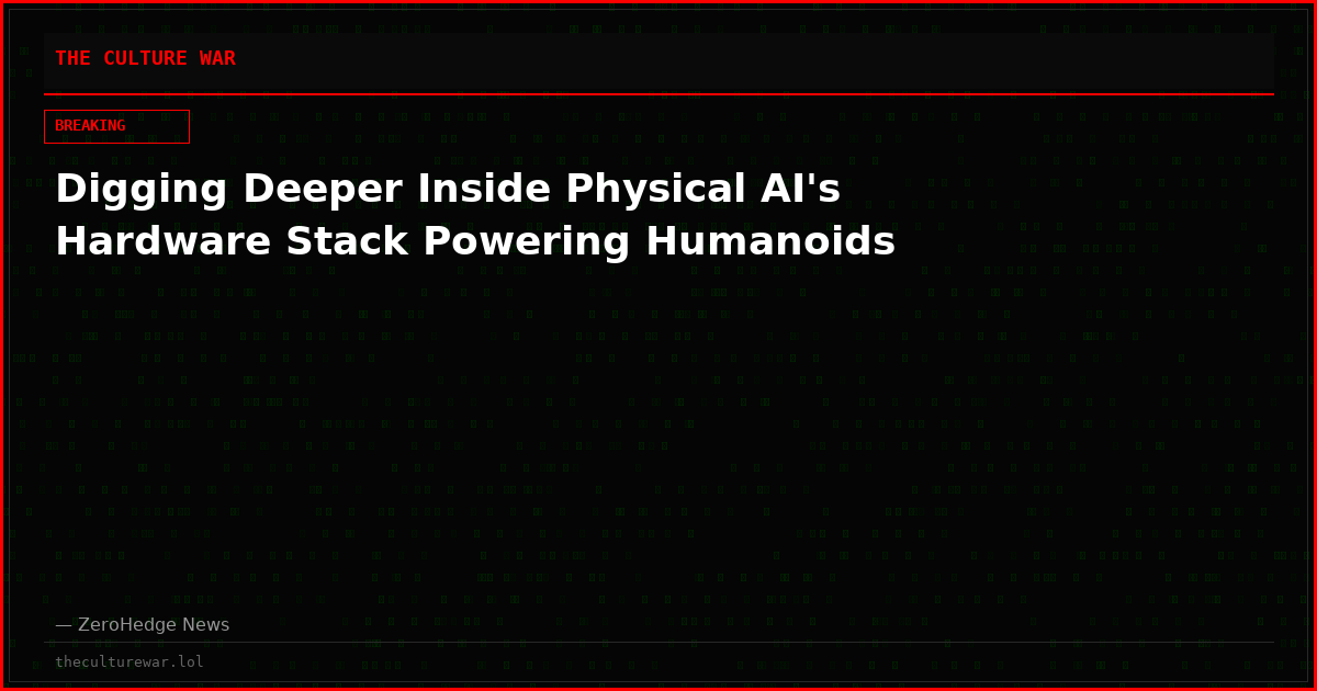 Digging Deeper Inside Physical AI's Hardware Stack Powering Humanoids