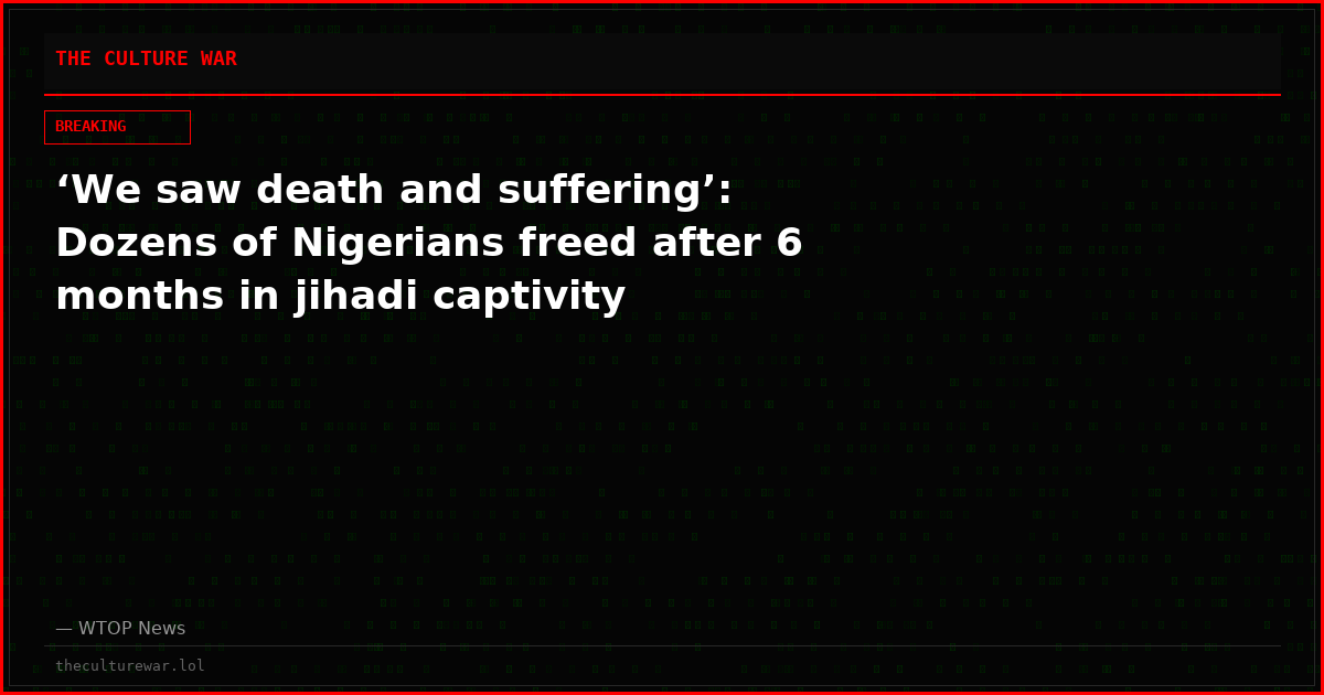 ‘We saw death and suffering’: Dozens of Nigerians freed after 6 months in jihadi captivity