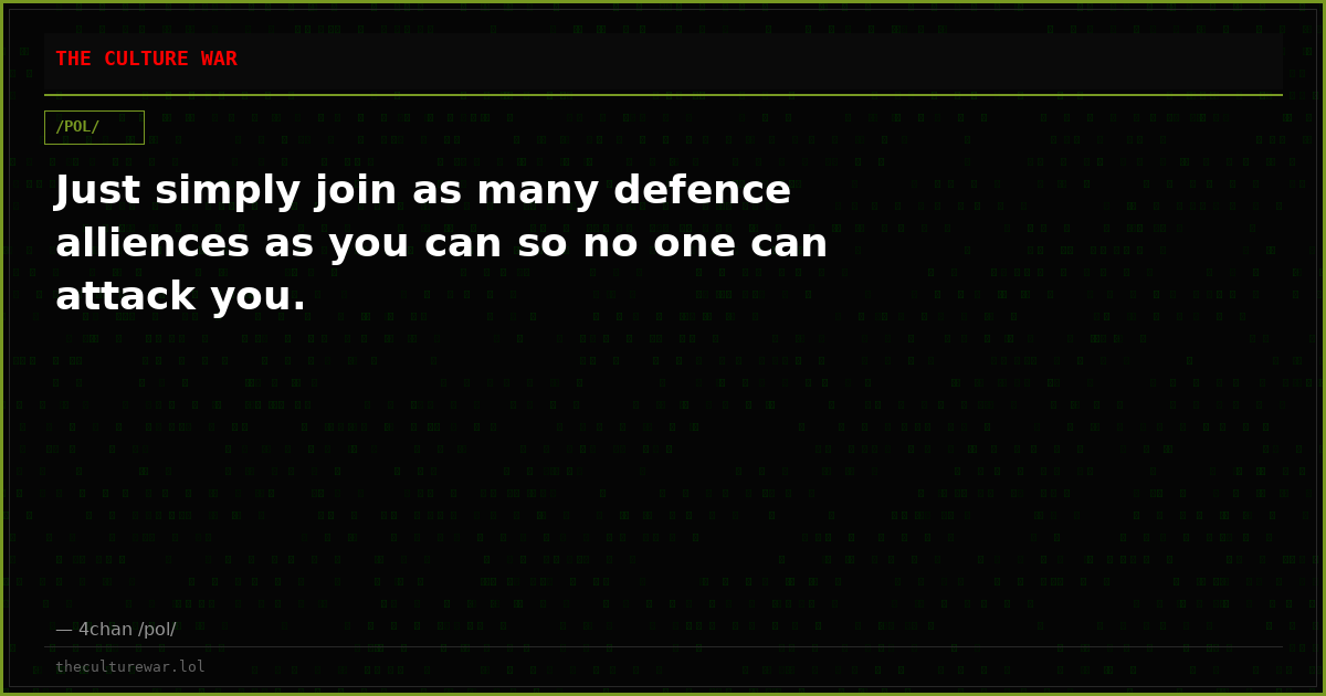 Just simply join as many defence alliences as you can so no one can attack you.