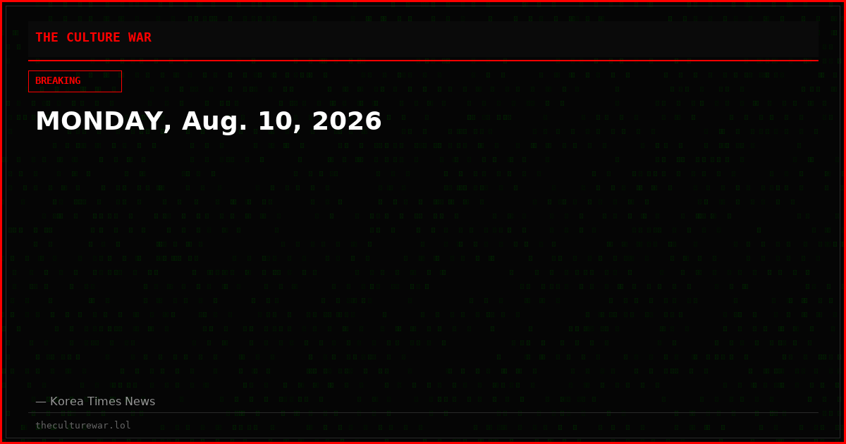 MONDAY, Aug. 10, 2026