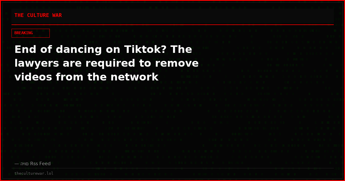 End of dancing on Tiktok? The lawyers are required to remove videos from the network