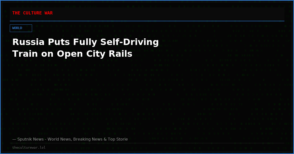 Russia Puts Fully Self-Driving Train on Open City Rails