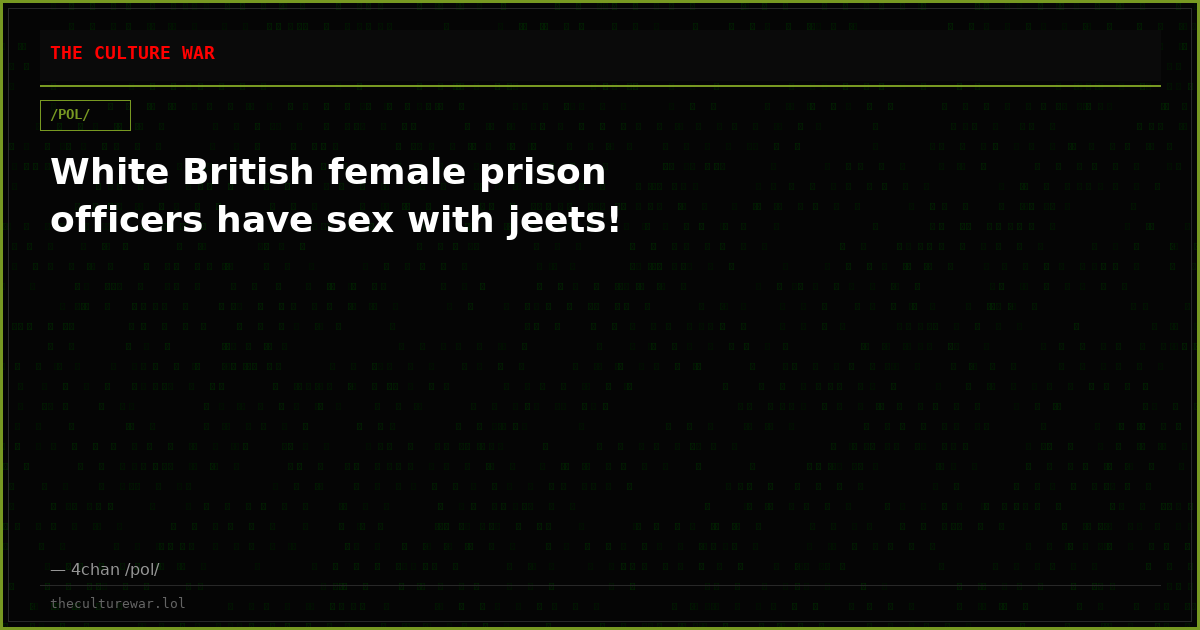 White British female prison officers have sex with jeets!