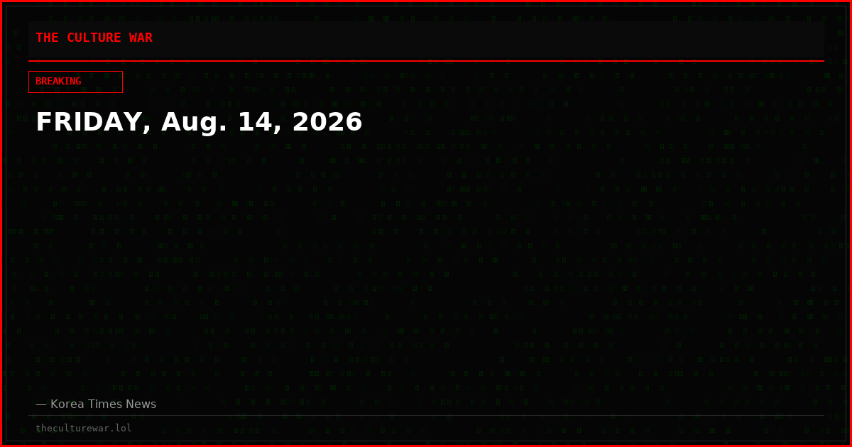 FRIDAY, Aug. 14, 2026