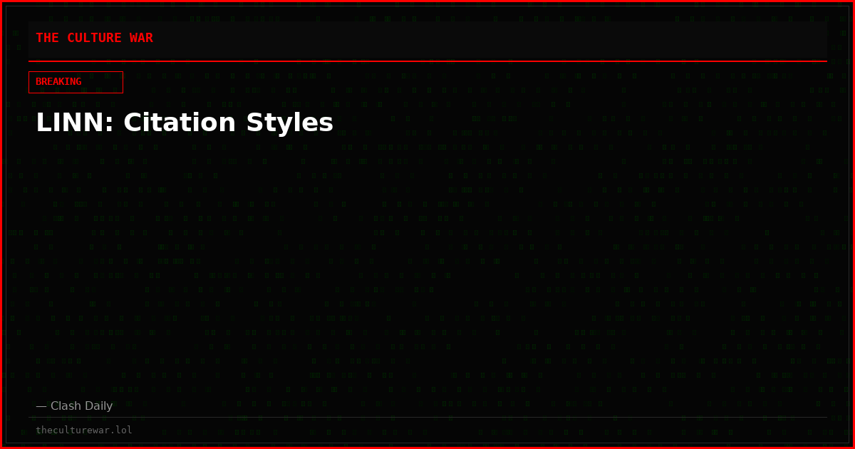 LINN: Citation Styles