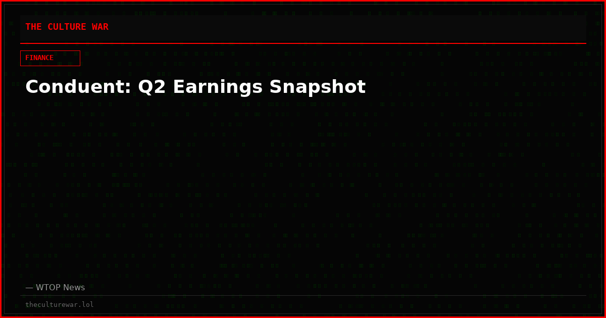 Conduent: Q2 Earnings Snapshot