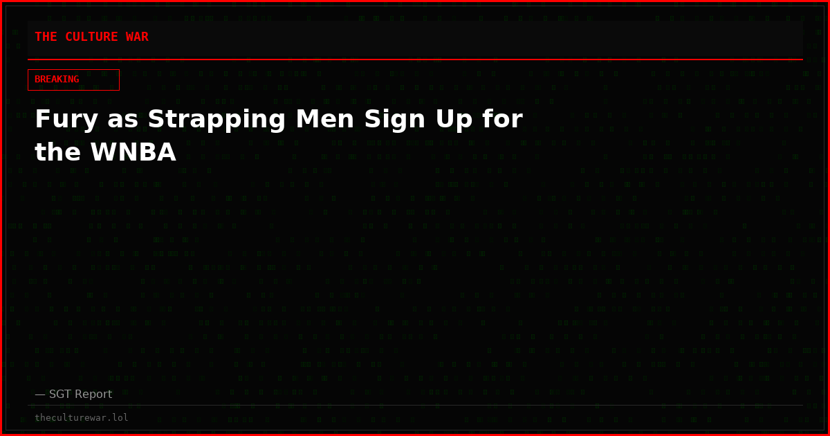 Fury as Strapping Men Sign Up for the WNBA