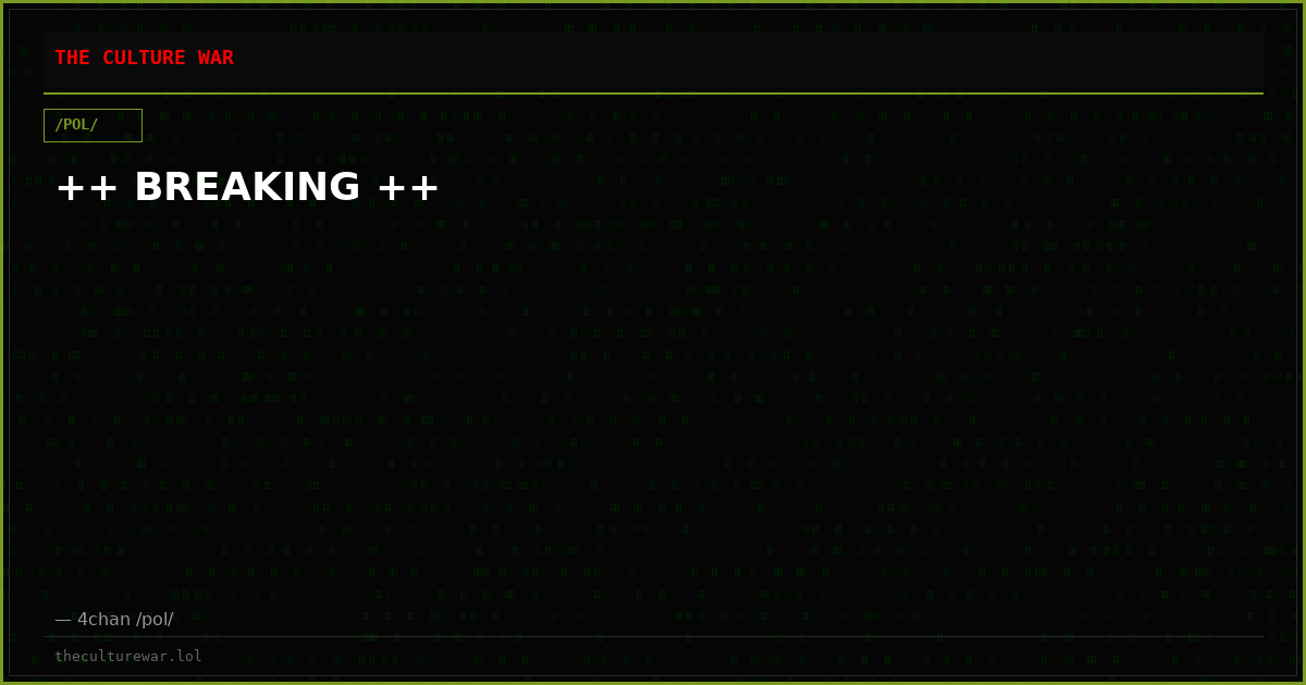 ++ BREAKING ++
