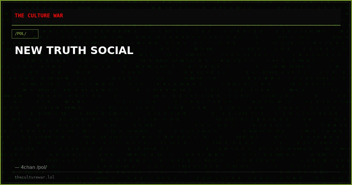 NEW TRUTH SOCIAL