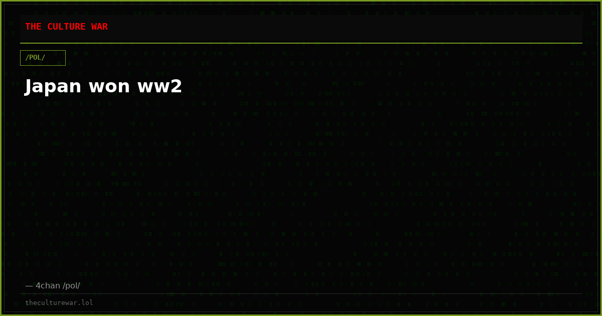 Japan won ww2