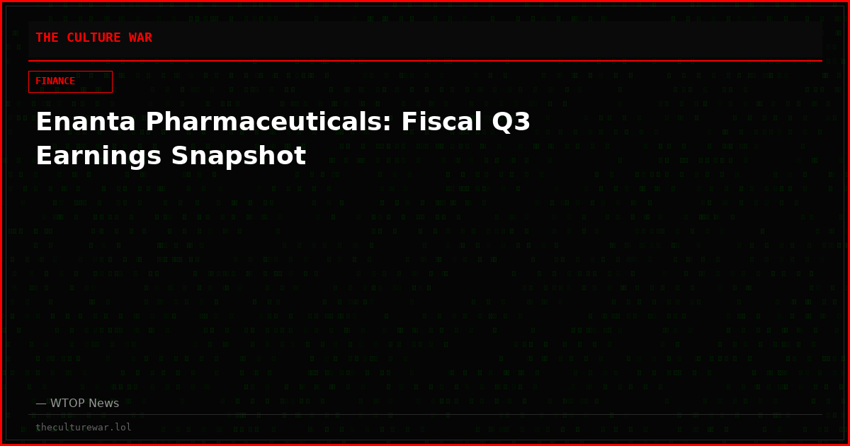 Enanta Pharmaceuticals: Fiscal Q3 Earnings Snapshot