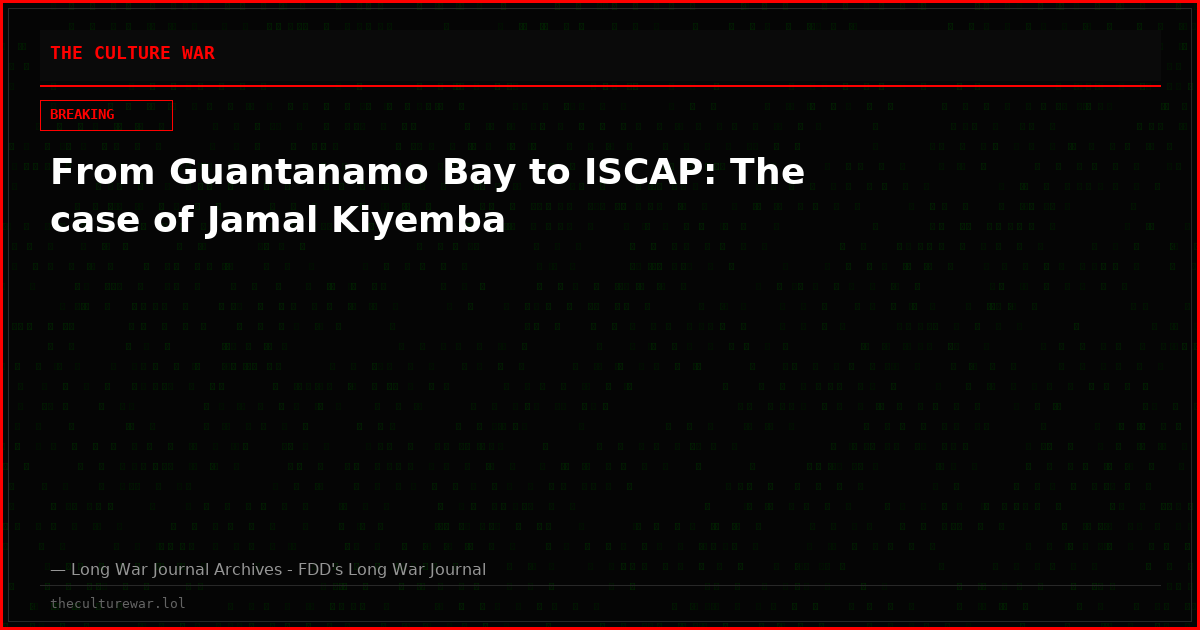 From Guantanamo Bay to ISCAP: The case of Jamal Kiyemba