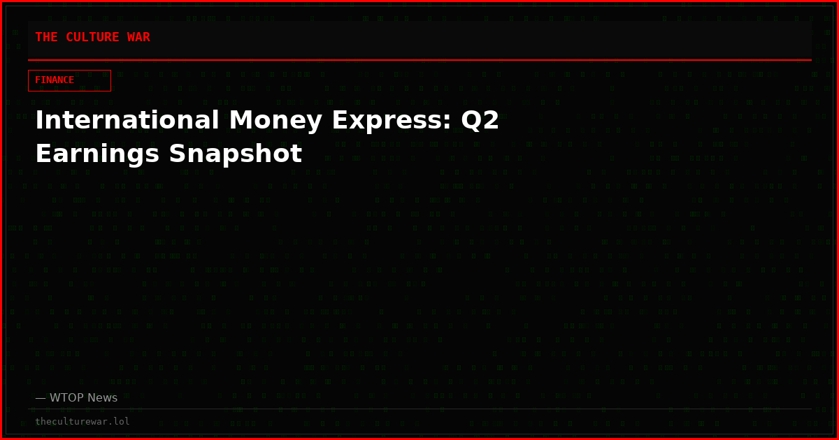 International Money Express: Q2 Earnings Snapshot