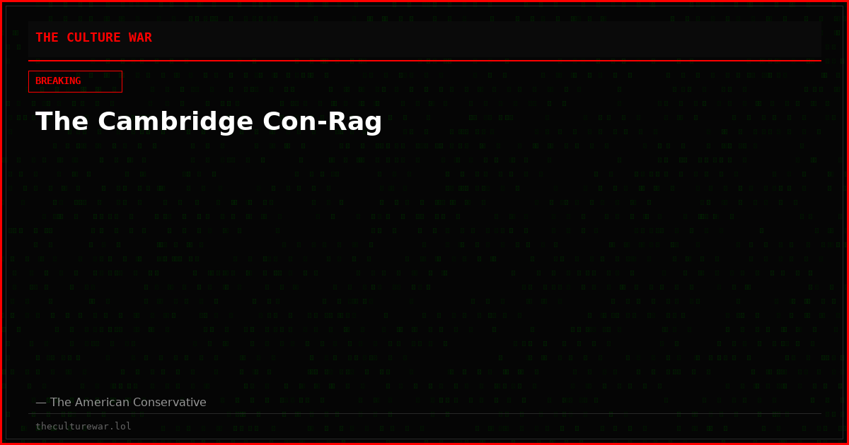 The Cambridge Con-Rag