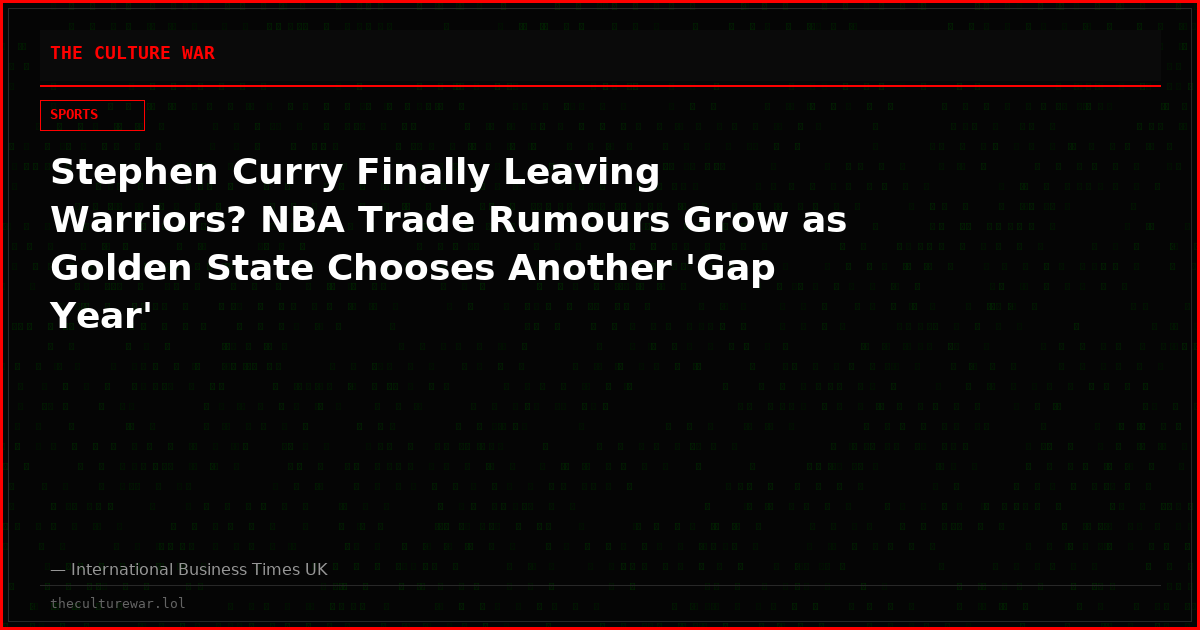 Stephen Curry Finally Leaving Warriors? NBA Trade Rumours Grow as Golden State Chooses Another 'Gap Year'