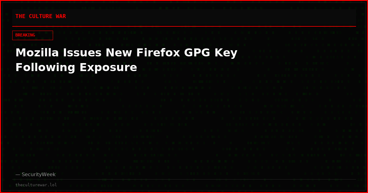 Mozilla Issues New Firefox GPG Key Following Exposure