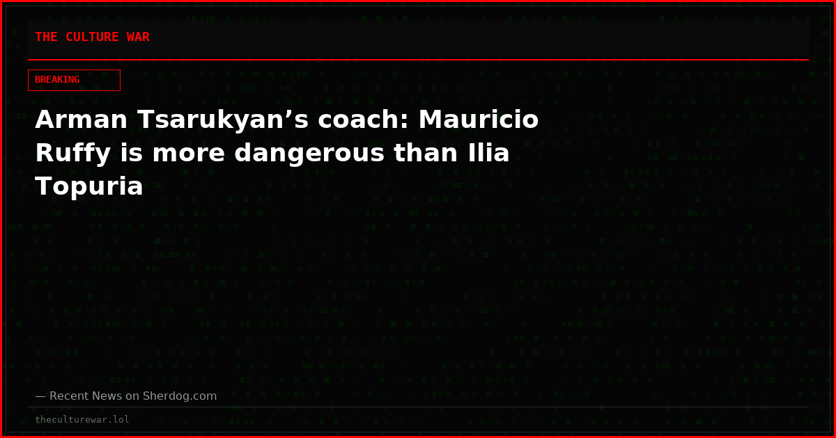 Arman Tsarukyan’s coach: Mauricio Ruffy is more dangerous than Ilia Topuria