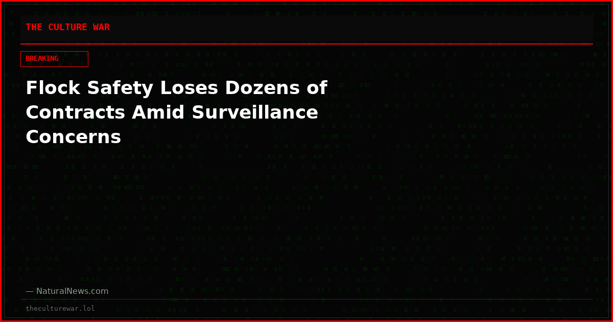 Flock Safety Loses Dozens of Contracts Amid Surveillance Concerns