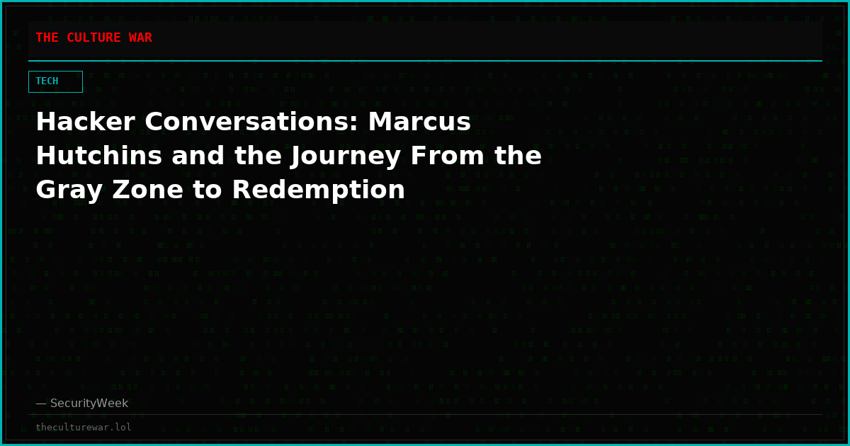 Hacker Conversations: Marcus Hutchins and the Journey From the Gray Zone to Redemption