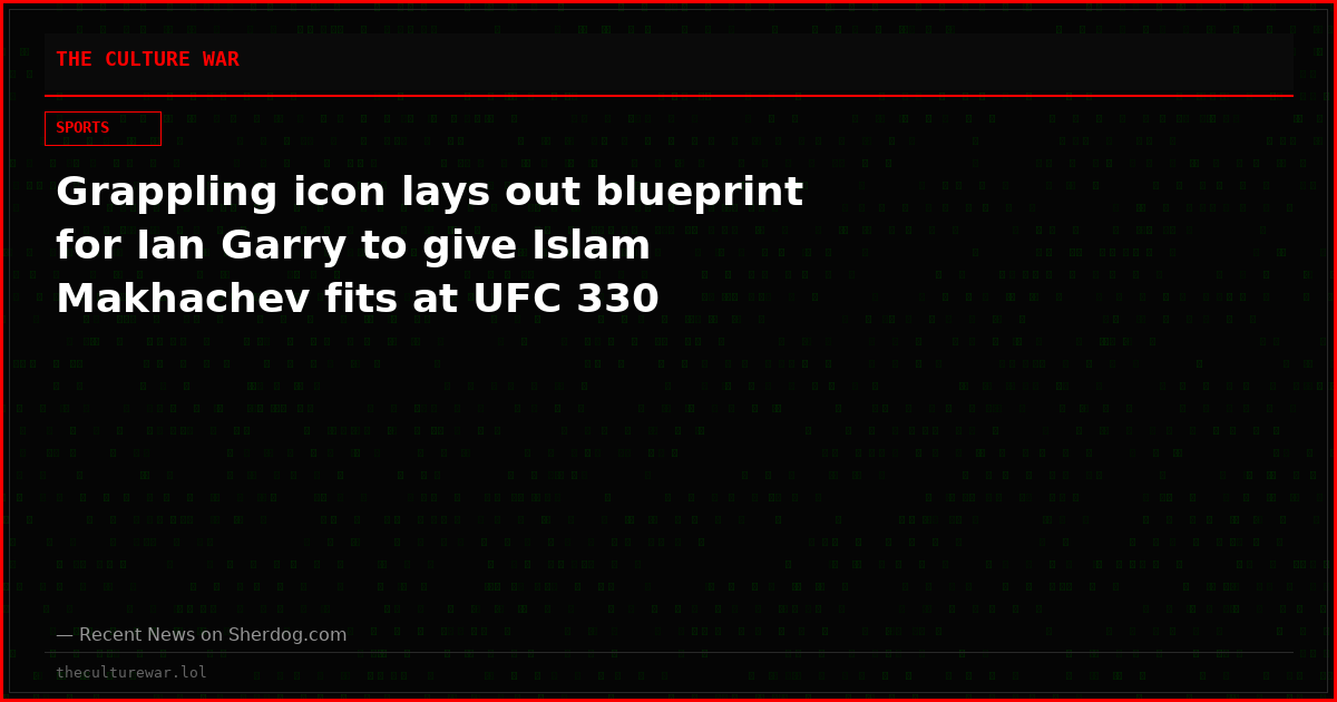 Grappling icon lays out blueprint for Ian Garry to give Islam Makhachev fits at UFC 330