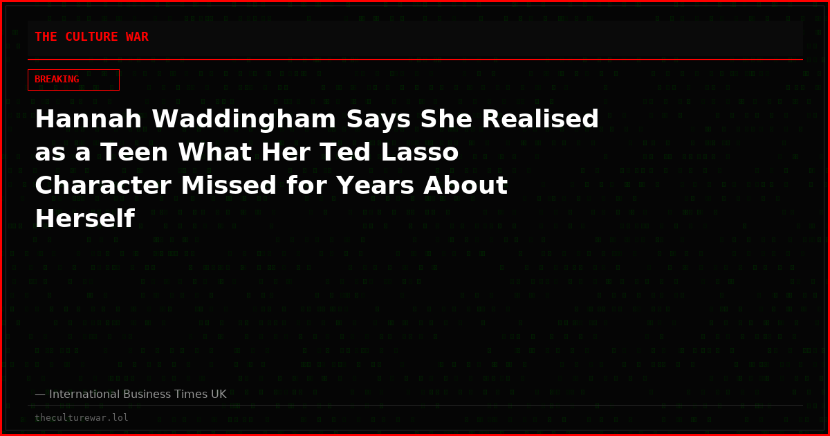 Hannah Waddingham Says She Realised as a Teen What Her Ted Lasso Character Missed for Years About Herself