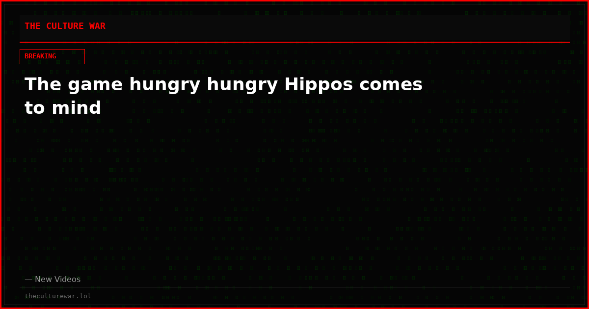 The game hungry hungry Hippos comes to mind
