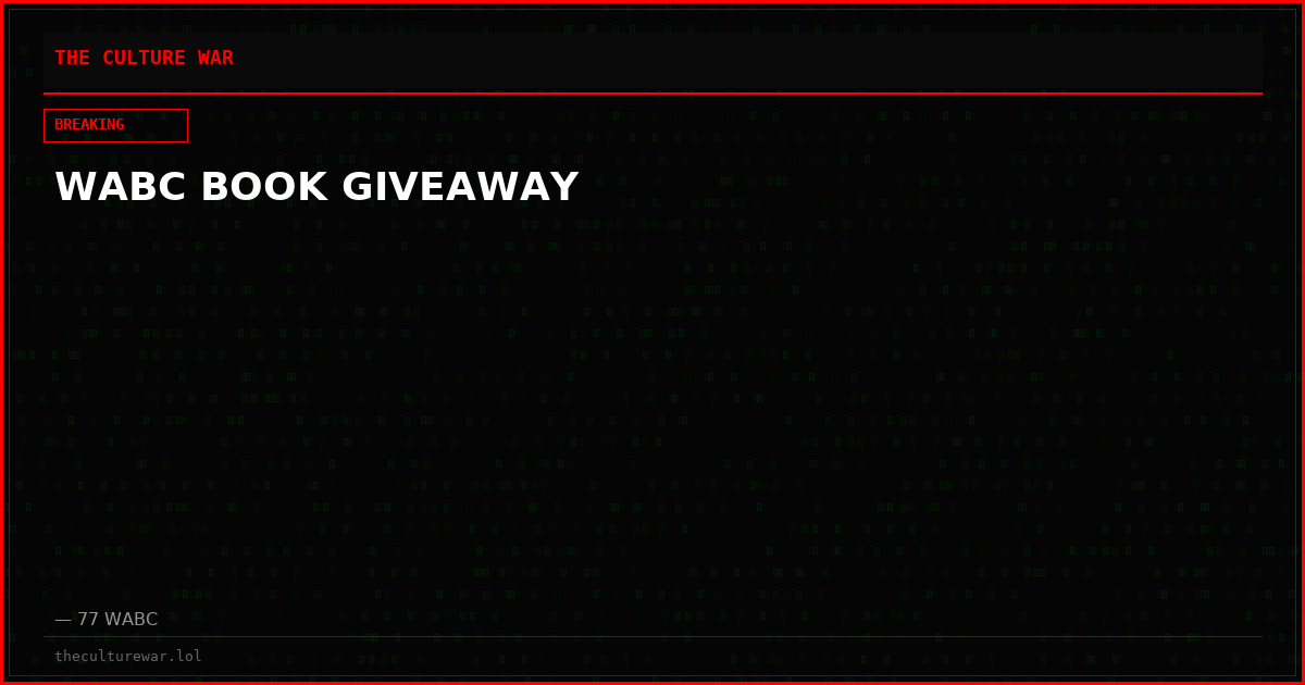 WABC BOOK GIVEAWAY